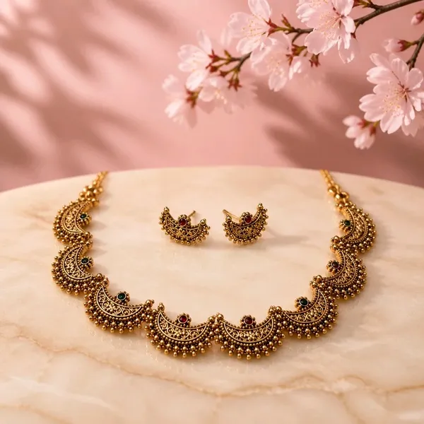 Aranya_Antique_Lakshmi_Half-Moon_Necklace_Set