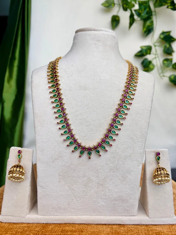 Multicolor_Mayur_Leela_Haram_Necklace_For_Women