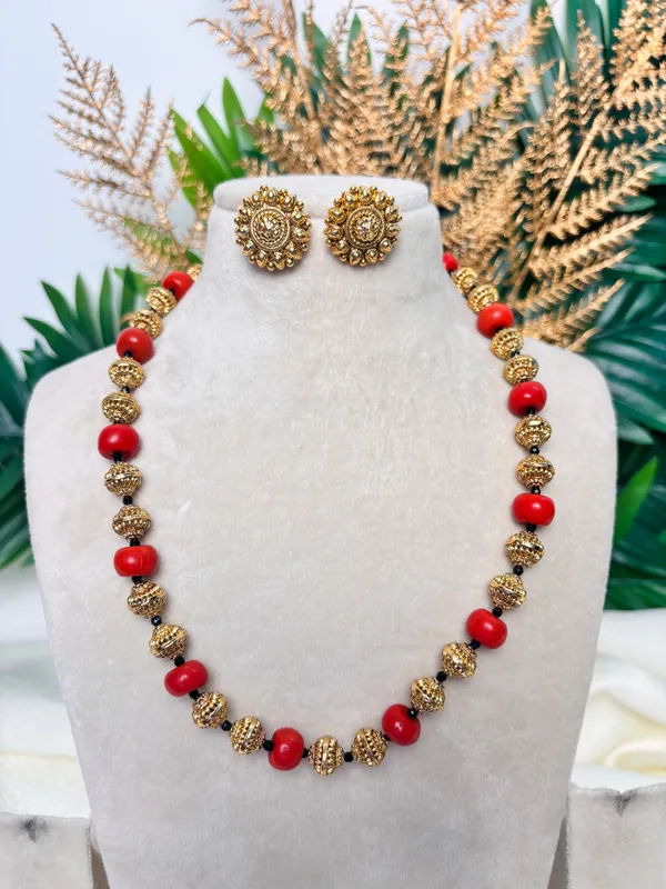 Red_Coral_Beaded_Premium_Quality_Necklace_Set__EN_091