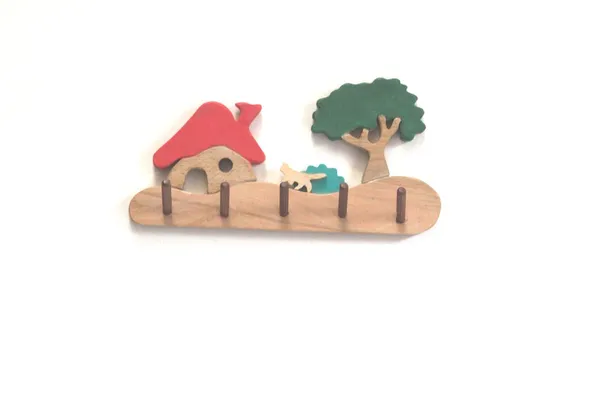 Farm_House_Decorative_Wooden_Key_Hanger_for_Wall,_Key_Chain_Holder,_Wall_Hanging_Holder_for_Home,_Office_&_Kitchen_Decor,_Stylish_Wooden_Stand,_Mounted_Key_Holder_(5_Hooks)