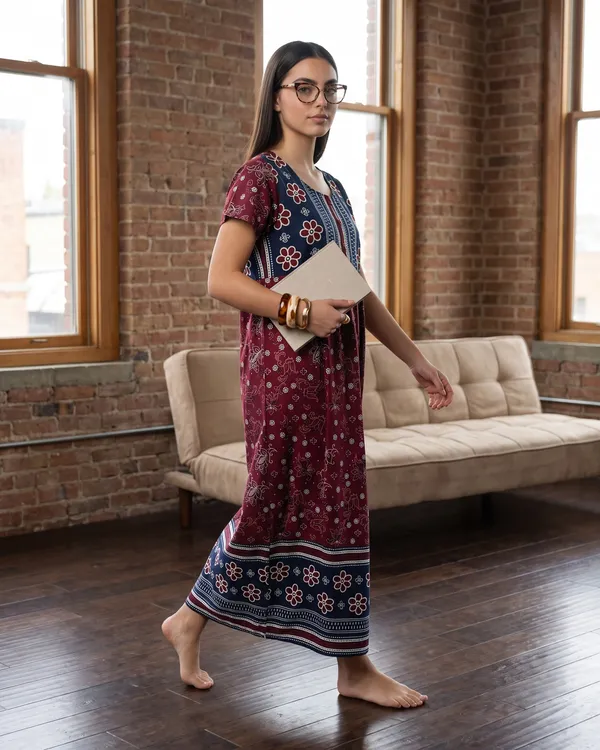Evolove_Women's_Cotton_Long_Maxi_Night_Gown_Nighty_Dress_with_Pocket_&_Stylish_Button,_Super_Soft_Comfortable_(LNG-Button)