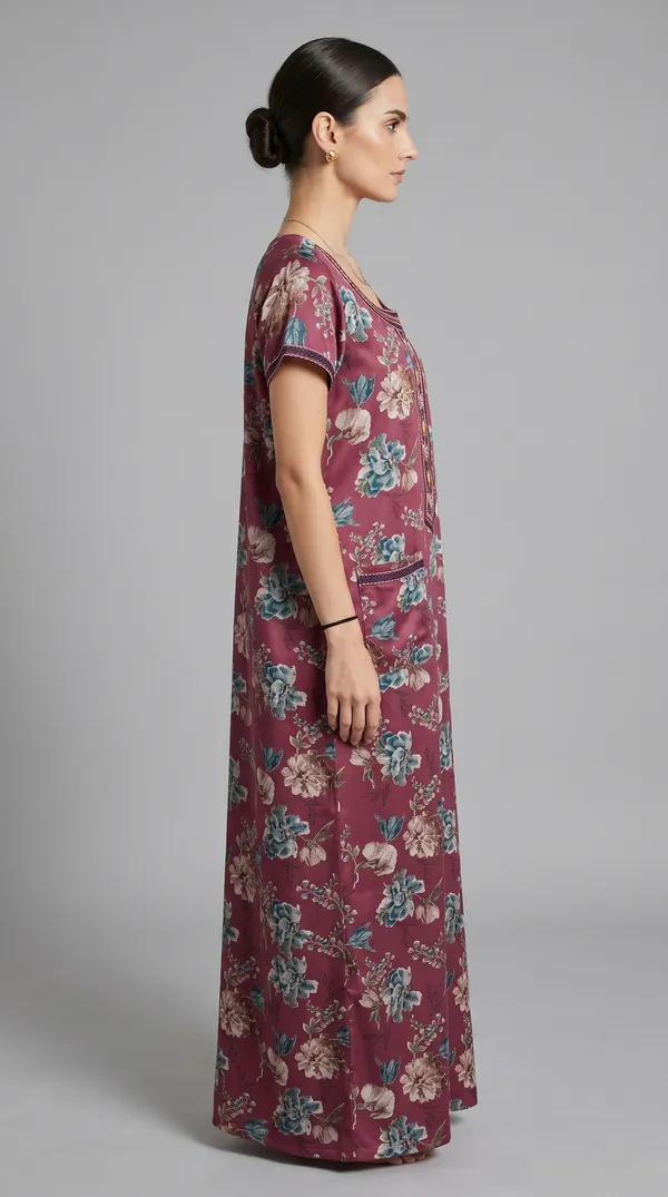 Evolove_Printed_Nighty_Maxi_for_Women_|_Alpine_Fabric_with_Side_Pocket_and_Neckline_Embroidery_|_Short_Sleeves_Full_Length_Night_Wear_Gown