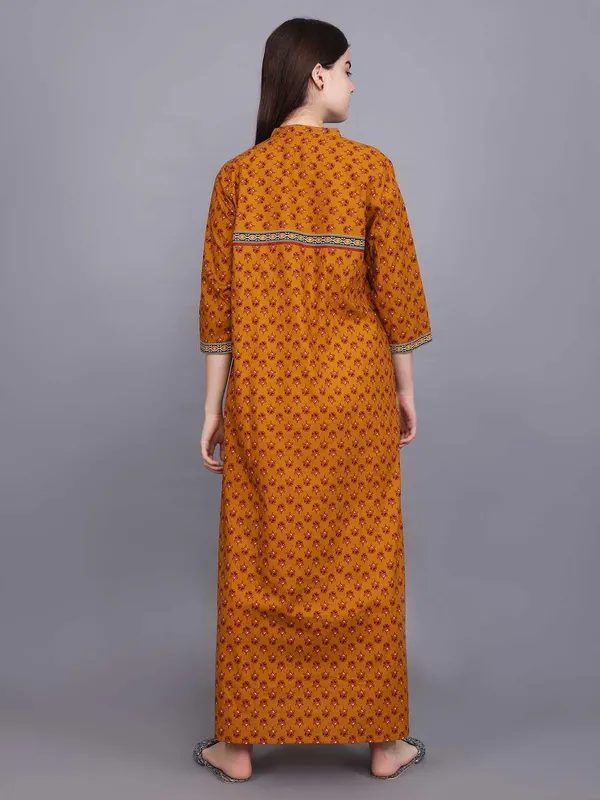 Evolove_Cotton_Nighty_Maxi_for_Women_with_Side_Pocket_|_Printed_Full_Length_Night_Wear_Gown_Short_Sleeves
