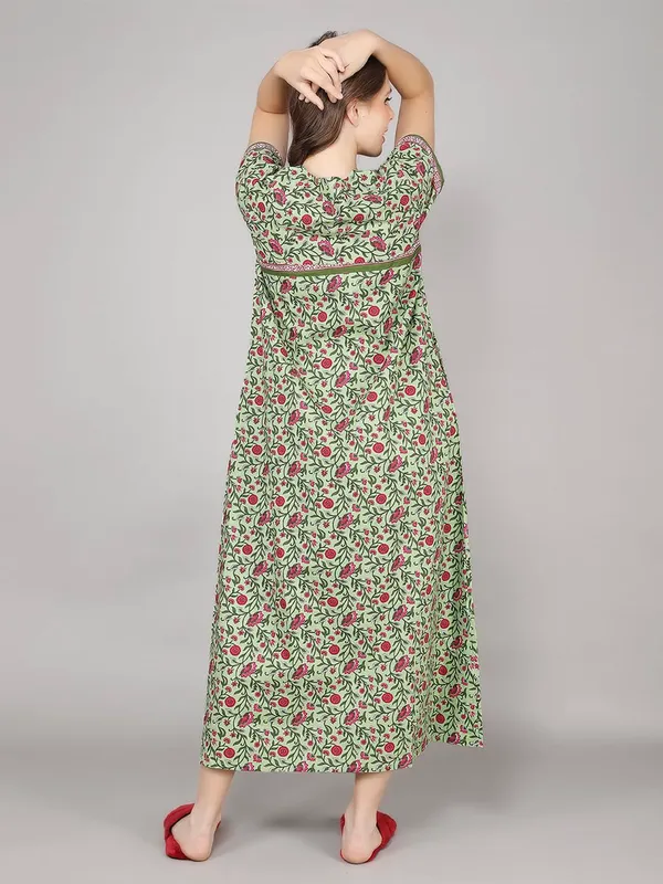 Evolove_Cotton_Nighty_Maxi_for_Women_with_Side_Pocket_|_Printed_Short_Sleeves_Full_Length_Night_Wear_Gown