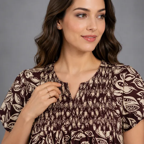 Evolove_Women's_Smoking_Rayon_Nighty_|_Printed_Full_Length_Maxi_Night_Gown_|_Soft_&_Breathable_Lounge_Wear_|_Short_Sleeve_Round_Neck_Nightdress_|_Comfortable_Sleepwear_for_Daily_Use