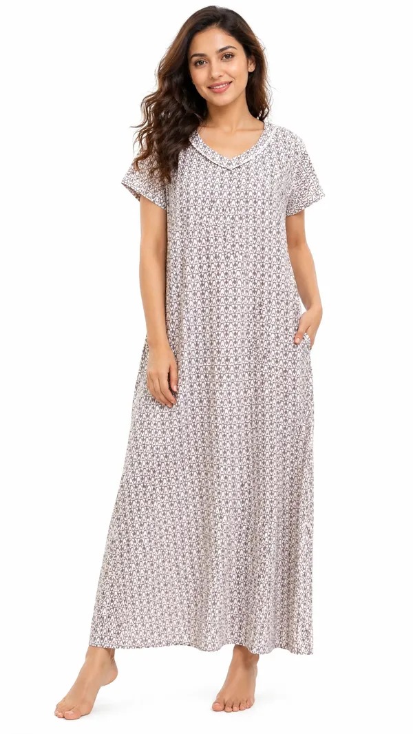 Evolove_X_Venus™_Premium_Viscose_Long_Nighty_for_Women_|_Ultra_Soft_Breathable_Sleepwear_|_Elegant_Printed_Full_Length_Night_Gown_with_Lace_V-Neck_|_Lightweight_Loungewear