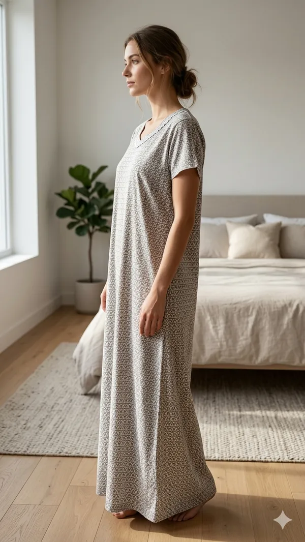 Evolove_X_Venus™_Premium_Viscose_Long_Nighty_for_Women_|_Ultra_Soft_Breathable_Sleepwear_|_Elegant_Printed_Full_Length_Night_Gown_with_Lace_V-Neck_|_Lightweight_Loungewear
