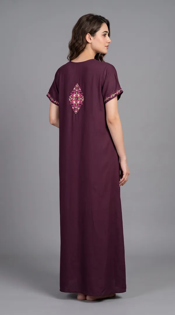 Evolove_Bizzy_Lizzy_Nighty_for_Women_|_Floral_Embroidered_Maxi_Nightgown_|_Full_Length_Sleepwear_with_Short_Sleeves_|_Super_Soft,_Super_Comfortable__Daily_Wear_&_Lounge_Wear