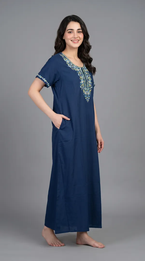 Evolove_Bizzy_Lizzy_Nighty_for_Women_|_Floral_Embroidered_Maxi_Nightgown_|_Full_Length_Sleepwear_with_Short_Sleeves_|_Super_Soft,_Super_Comfortable__Daily_Wear_&_Lounge_Wear