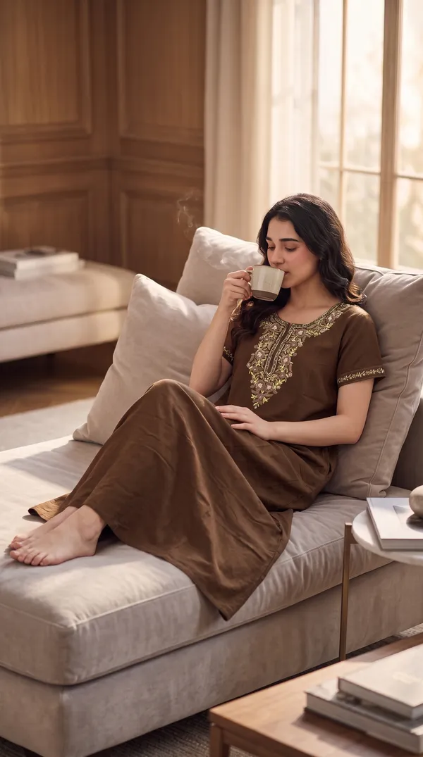 Evolove_Bizzy_Lizzy_Nighty_for_Women_|_Floral_Embroidered_Maxi_Nightgown_|_Full_Length_Sleepwear_with_Short_Sleeves_|_Super_Soft,_Super_Comfortable__Daily_Wear_&_Lounge_Wear
