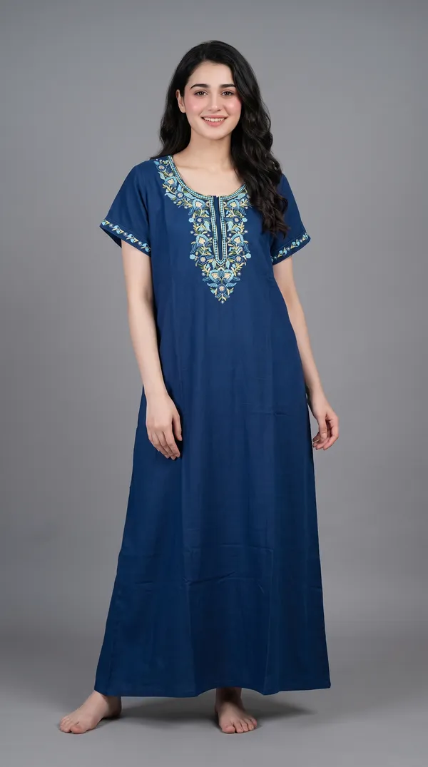 Evolove_Bizzy_Lizzy_Nighty_for_Women_|_Floral_Embroidered_Maxi_Nightgown_|_Full_Length_Sleepwear_with_Short_Sleeves_|_Super_Soft,_Super_Comfortable__Daily_Wear_&_Lounge_Wear