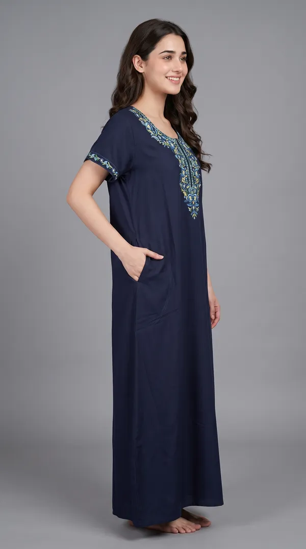 Evolove_Bizzy_Lizzy_Nighty_for_Women_|_Floral_Embroidered_Maxi_Nightgown_|_Full_Length_Sleepwear_with_Short_Sleeves_|_Super_Soft,_Super_Comfortable__Daily_Wear_&_Lounge_Wear