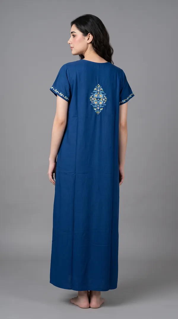 Evolove_Bizzy_Lizzy_Nighty_for_Women_|_Floral_Embroidered_Maxi_Nightgown_|_Full_Length_Sleepwear_with_Short_Sleeves_|_Super_Soft,_Super_Comfortable__Daily_Wear_&_Lounge_Wear