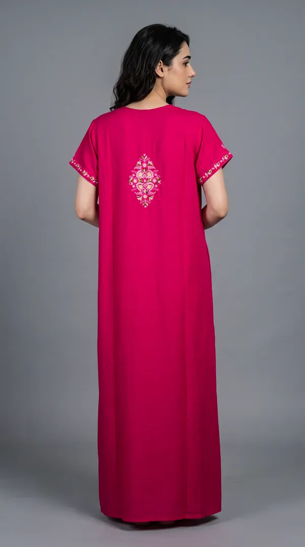 Evolove_Bizzy_Lizzy_Nighty_for_Women_|_Floral_Embroidered_Maxi_Nightgown_|_Full_Length_Sleepwear_with_Short_Sleeves_|_Super_Soft,_Super_Comfortable__Daily_Wear_&_Lounge_Wear