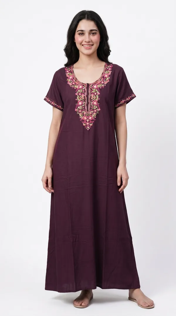 Evolove_Bizzy_Lizzy_Nighty_for_Women_|_Floral_Embroidered_Maxi_Nightgown_|_Full_Length_Sleepwear_with_Short_Sleeves_|_Super_Soft,_Super_Comfortable__Daily_Wear_&_Lounge_Wear