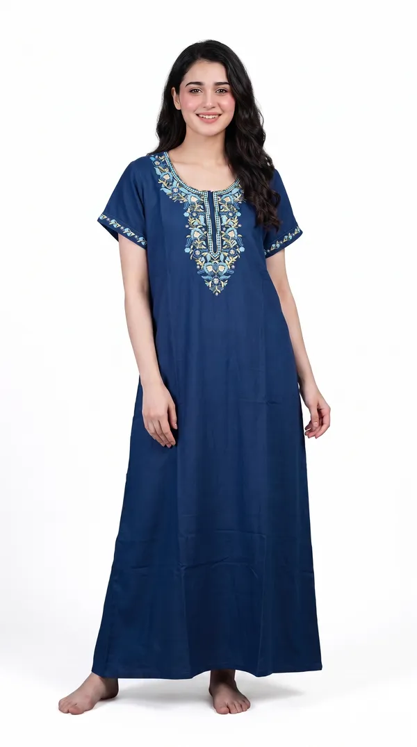 Evolove_Bizzy_Lizzy_Nighty_for_Women_|_Floral_Embroidered_Maxi_Nightgown_|_Full_Length_Sleepwear_with_Short_Sleeves_|_Super_Soft,_Super_Comfortable__Daily_Wear_&_Lounge_Wear
