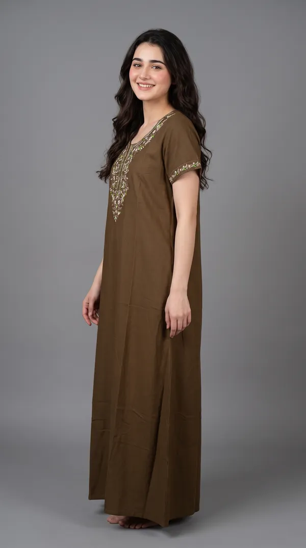 Evolove_Bizzy_Lizzy_Nighty_for_Women_|_Floral_Embroidered_Maxi_Nightgown_|_Full_Length_Sleepwear_with_Short_Sleeves_|_Super_Soft,_Super_Comfortable__Daily_Wear_&_Lounge_Wear