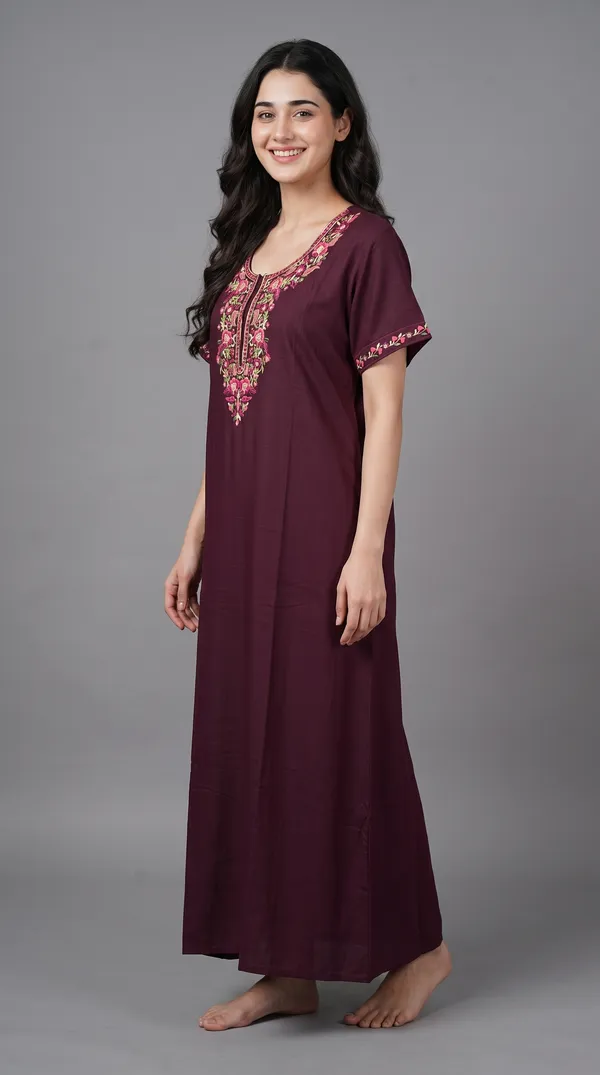 Evolove_Bizzy_Lizzy_Nighty_for_Women_|_Floral_Embroidered_Maxi_Nightgown_|_Full_Length_Sleepwear_with_Short_Sleeves_|_Super_Soft,_Super_Comfortable__Daily_Wear_&_Lounge_Wear