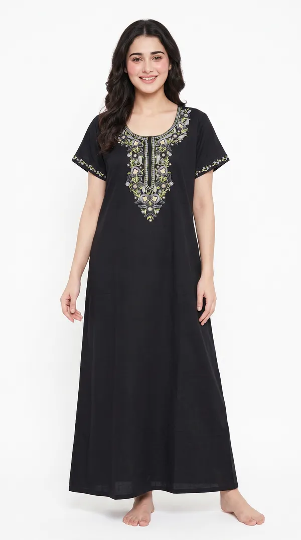 Evolove_Bizzy_Lizzy_Nighty_for_Women_|_Floral_Embroidered_Maxi_Nightgown_|_Full_Length_Sleepwear_with_Short_Sleeves_|_Super_Soft,_Super_Comfortable__Daily_Wear_&_Lounge_Wear