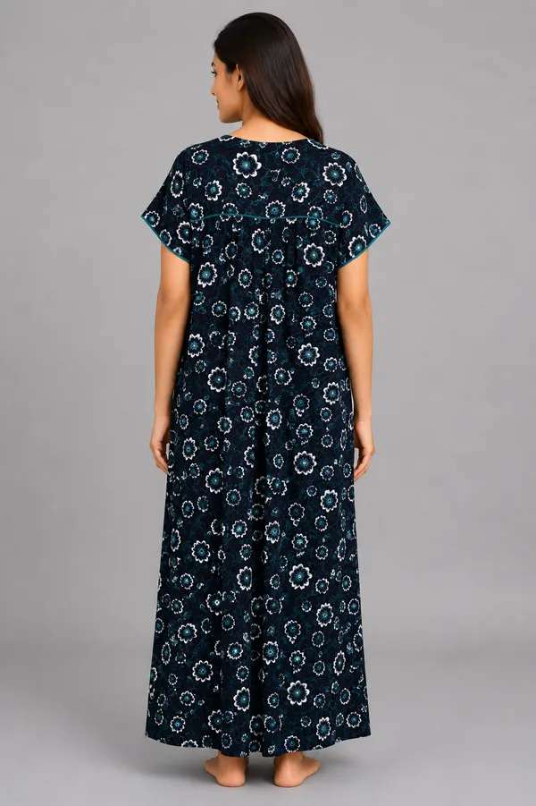 Evolove_Premium_Rayon_Comfort_|_Soft_Printed_Full_Length_Night_Gown_with_Front_Zipper_&_Contrast_Saddle_Stitch_Detail_|_Floral_Print_Soft_&_Comfortable_Nightgown_For_Women_|_Viscose_Maxi_Nighty_&_Everyday_Sleepwear.