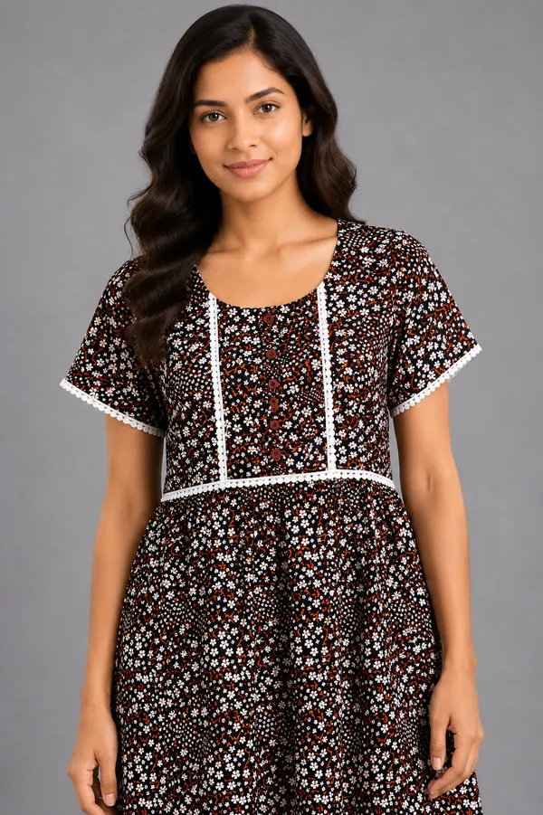 Evolove_Women's_Cotton_Button_Down_Long_Nighty_|_Soft_Breathable_Printed_Full_Length_Night_Gown_with_Lace_Yoke_&_Lace_Sleeves_|_Premium_Sleepwear_&_Home_Wear_