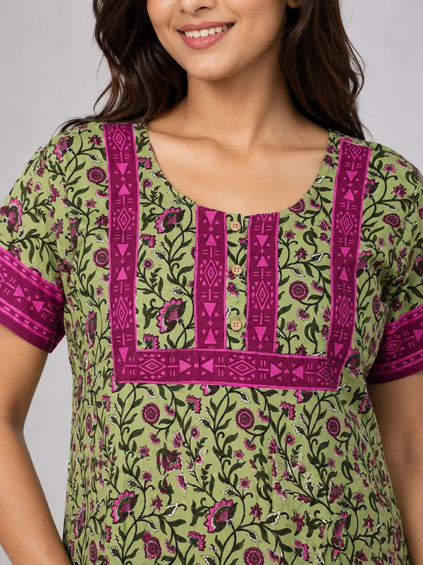 Evolove_Women's_Cotton_Button_Placket_Long_Nighty_|_Soft_Breathable_Printed_Full_Length_Night_Gown_with_Contrast_Yoke_|_Comfortable_Sleepwear_&_Home_Wear_|_Button_Down_Style_|_Natural_Coconut_Buttons