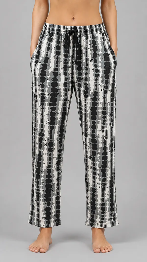 Evolove_Women's_Rayon_Printed_Pyjama_with_Pockets_|_Soft_&_Breathable_Lounge_Pants_|_Relaxed_Fit_Elastic_Waist_Nightwear_|_Tie-Dye_Shibori_Print_Sleep_Wear_|_Grey_&_Black