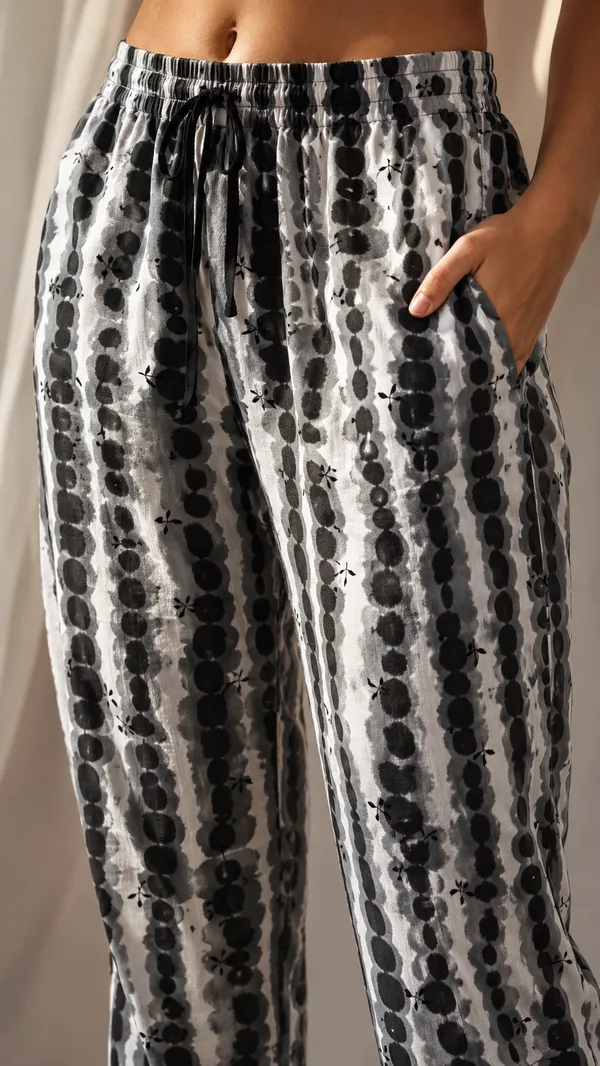 Evolove_Women's_Rayon_Printed_Pyjama_with_Pockets_|_Soft_&_Breathable_Lounge_Pants_|_Relaxed_Fit_Elastic_Waist_Nightwear_|_Tie-Dye_Shibori_Print_Sleep_Wear_|_Grey_&_Black