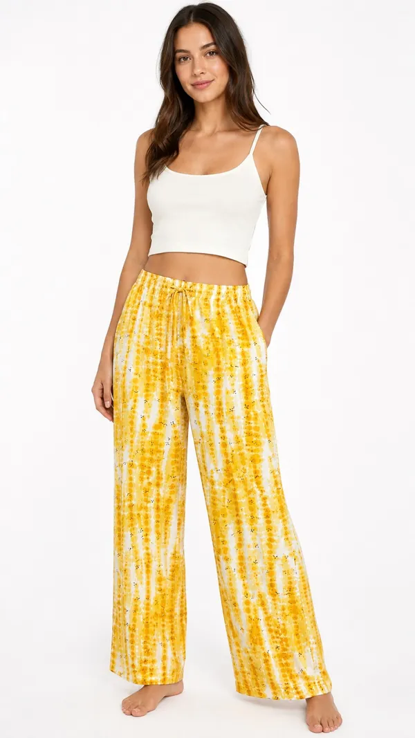 Evolove_Women's_Rayon_Printed_Pyjama_with_Pockets_|_Soft_&_Breathable_Lounge_Pants_|_Relaxed_Fit_Elastic_Waist_Nightwear_|_Tie-Dye_Shibori_Print_Sleep_Wear_|_Yellow_&_White