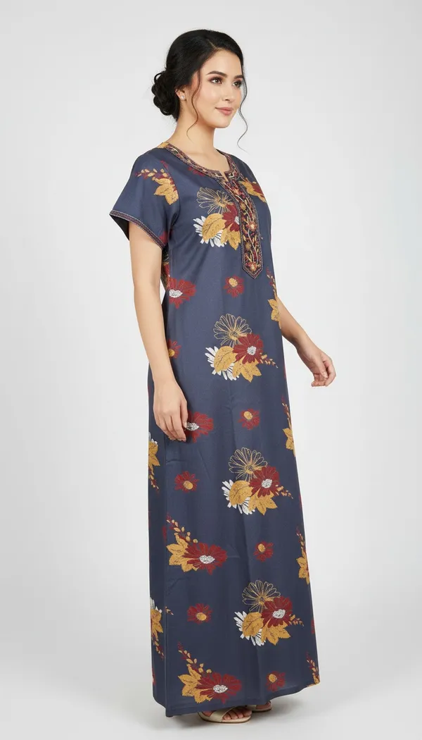 Evolove_Printed_Nighty_Maxi_for_Women_|_Alpine_Fabric_with_Side_Pocket_and_Neckline_Embroidery_|_Short_Sleeves_Full_Length_Night_Wear_Gown