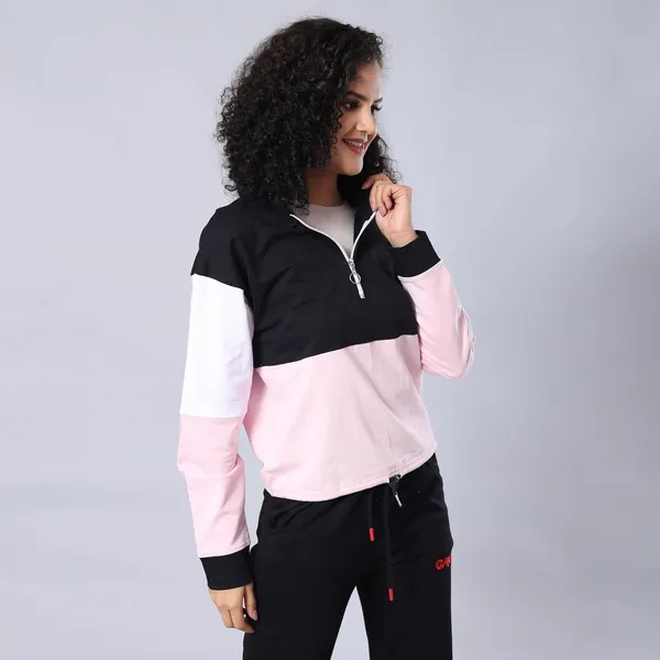 Evolove_Women'S_Cotton_Cute_High_Neck_T-Shirt_Winter_Sweatshirts_Casual_Drawstring_With_Pocket,_Super_Soft_Comfortable_(Pink,_Hdtkcbkw22-M5152-Xxl)