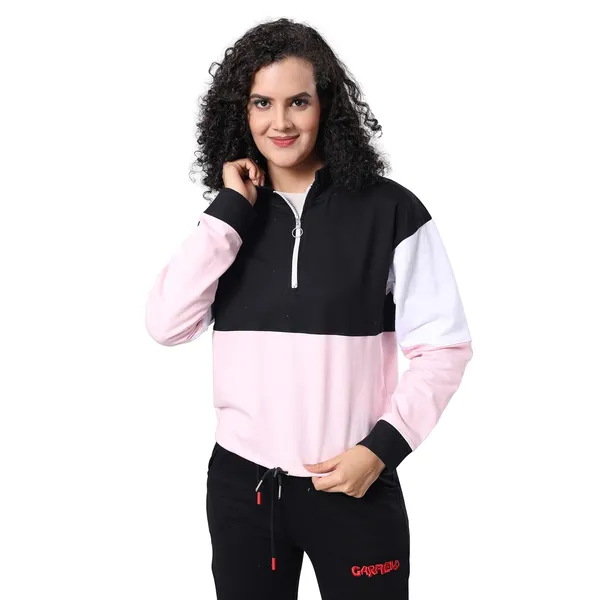 Evolove_Women'S_Cotton_Cute_High_Neck_T-Shirt_Winter_Sweatshirts_Casual_Drawstring_With_Pocket,_Super_Soft_Comfortable_(Pink,_Hdtkcbkw22-M5152-Xxl)