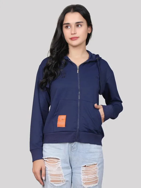 Evolove_Women'S_Cotton_Fleece_Round_Neck_Hooded_Winter_Wear_Long_Sleeves_Hoodie_With_Zipper_(Navy,_Hdtkpnyw22-M5149-Xxl)