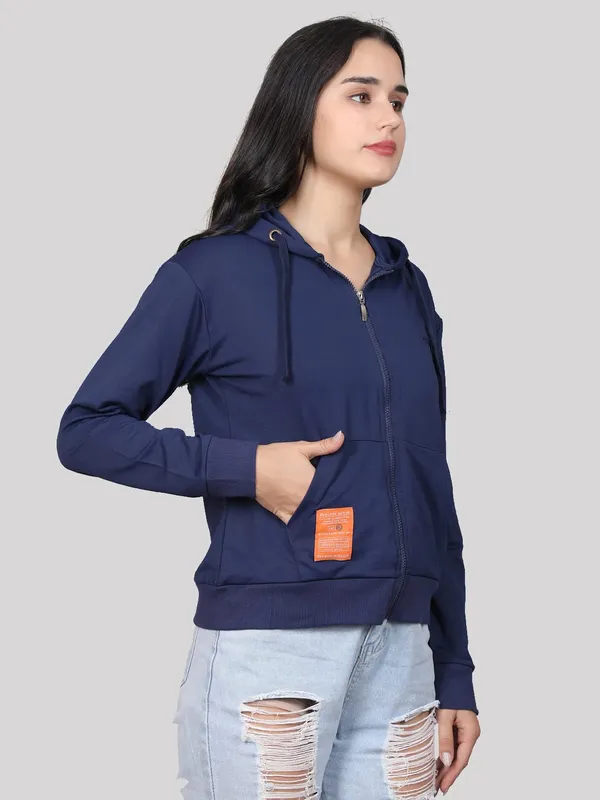 Evolove_Women'S_Cotton_Fleece_Round_Neck_Hooded_Winter_Wear_Long_Sleeves_Hoodie_With_Zipper_(Navy,_Hdtkpnyw22-M5149-Xxl)