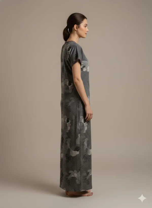 Evolove_Alpine_Fabric_Nighty_Maxi_for_Women_with_Side_Pocket_and_Neckline_Embroidery_|_Printed_Short_Sleeves_Full_Length_Night_Wear_Gown