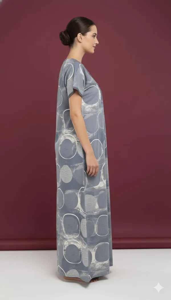 Evolove_Alpine_Fabric_Nighty_Maxi_for_Women_with_Side_Pocket_and_Neckline_Embroidery_|_Printed_Short_Sleeves_Full_Length_Night_Wear_Gown