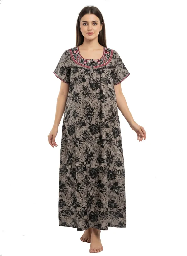 Evolove_Printed_Nighty_Maxi_for_Women_|_Alpine_Fabric_with_Side_Pocket_and_Neckline_Embroidery_|_Short_Sleeves_Full_Length_Night_Wear_Gown