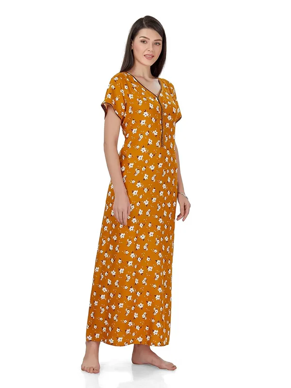 Evolove_Women's_Viscose_Liva_Long_Maxi_Night_Gown_Nighty_Dress_with_Pocket_&_Zipper,_Super_Soft_Comfortable_(LNGRY-Zipper)
