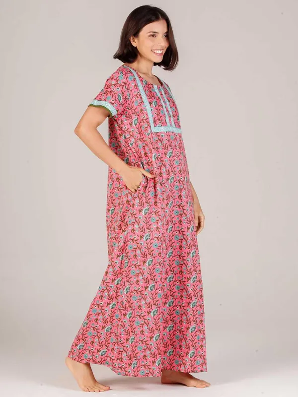 Evolove_Women's_Cotton_Long_Maxi_Night_Gown_Nighty_Dress_with_Pocket_&_Stylish_Button,_Super_Soft_Comfortable_(LNG-Button)