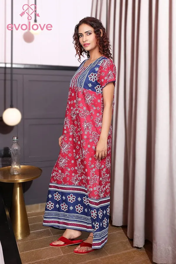 Evolove_Women's_Cotton_Long_Maxi_Night_Gown_Nighty_Dress_with_Pocket_&_Stylish_Button,_Super_Soft_Comfortable_(LNG-Button)