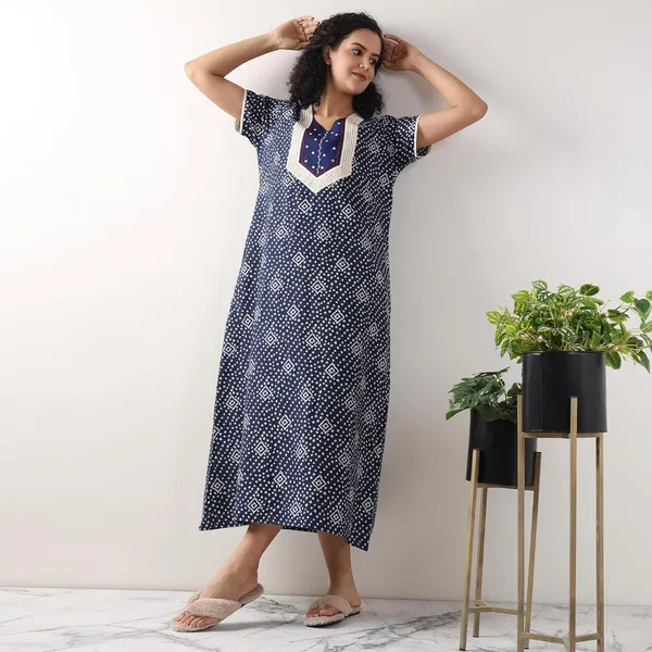 Royal_Blue_Cotton_Supersoft_With_Beautiful_Embroidery_Long_Maxi_Night_Gown
