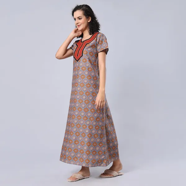 Grey_Cotton_Supersoft_With_Beautiful_Embroidery_Long_Maxi_Night_Gown