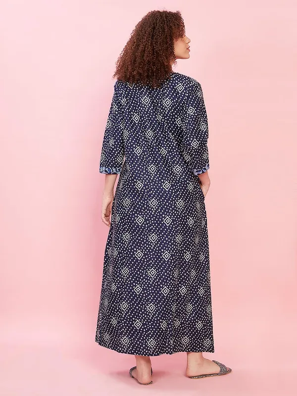 Evolove_Women's_100%_Cotton_Supersoft_with_Beautiful_Embroidery_Long_Maxi_Night_Gown_Nighty_Dress_with_Pocket,_Most_Comfortable_and_3_X_Longer_Lasting_(Dark_Navy,_LNGCO3188DN-S)