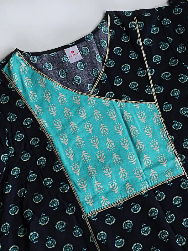 Evolove_Cotton_Nighty_Maxi_for_Women_with_Side_Pockets_|_Half_Sleeves_Full_Ankle_Length_Night_Wear_(Angrakha_Style)