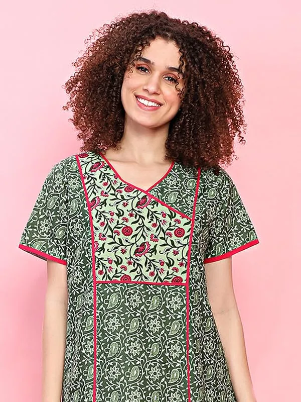 Evolove_Women's_100%_Cotton_Supersoft_With_Beautiful__Long_Maxi_Night_Gown_Nighty_Dress_With_Pocket,_Most_Comfortable_And_3x_Longer_Lasting_(Angrakha_Style)