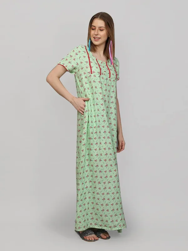Evolove_Women'S_Viscose_Liva_Long_Maxi_Night_Gown_Nighty_Dress_With_Pocket,_Super_Soft_Comfortable_(Pista,_Lngry3168Ps-S)