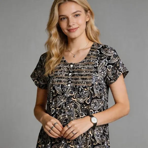 Evolove_Women's_Smoking_Rayon_Nighty_|_Printed_Full_Length_Maxi_Night_Gown_|_Soft_&_Breathable_Lounge_Wear_|_Short_Sleeve_Round_Neck_Nightdress_|_Comfortable_Sleepwear_for_Daily_Use