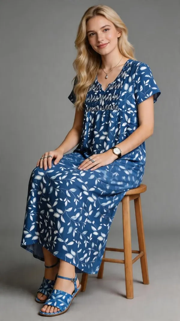 Evolove_Women's_Smoking_Rayon_Nighty_|_Printed_Full_Length_Maxi_Night_Gown_|_Soft_&_Breathable_Lounge_Wear_|_Short_Sleeve_Round_Neck_Nightdress_|_Comfortable_Sleepwear_for_Daily_Use