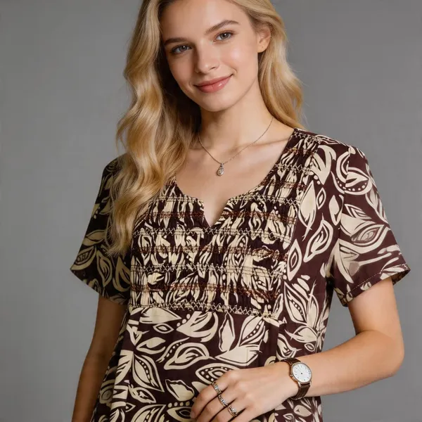 Evolove_Women's_Smoking_Rayon_Nighty_|_Printed_Full_Length_Maxi_Night_Gown_|_Soft_&_Breathable_Lounge_Wear_|_Short_Sleeve_Round_Neck_Nightdress_|_Comfortable_Sleepwear_for_Daily_Use