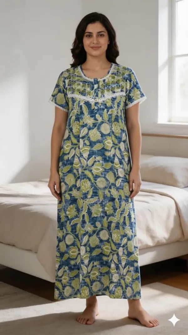 Evolove_Tencel_Bamboo_Long_Nighty_Maxi_for_Women_|_Ultra-Soft,_Silky_&_Breathable_Luxury_Sleepwear_Nightgown_|_Eco-Friendly_Floral_Night_Dress_with_Minimal_Embroidery